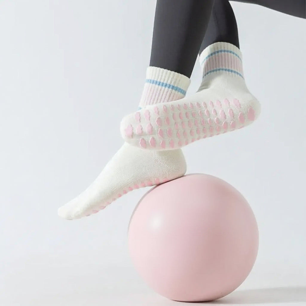 Sol & Core The Stripe Edit — Non-Slip Cotton Grip Socks
