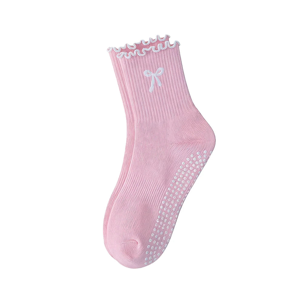 Sol & Core The Bow Collection — Non-Slip Pilates Grip Socks