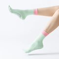 Fashion Color match Women's yoga socks Pilates anti-slip Tube cotton socks Sports Zumba Aerobic exercises fitness Floor Socks