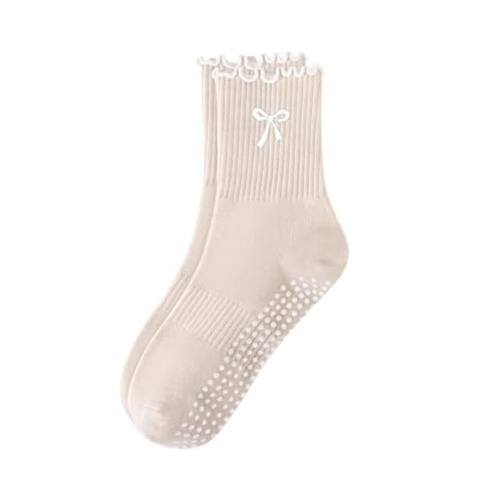 Sol & Core The Bow Collection — Non-Slip Pilates Grip Socks